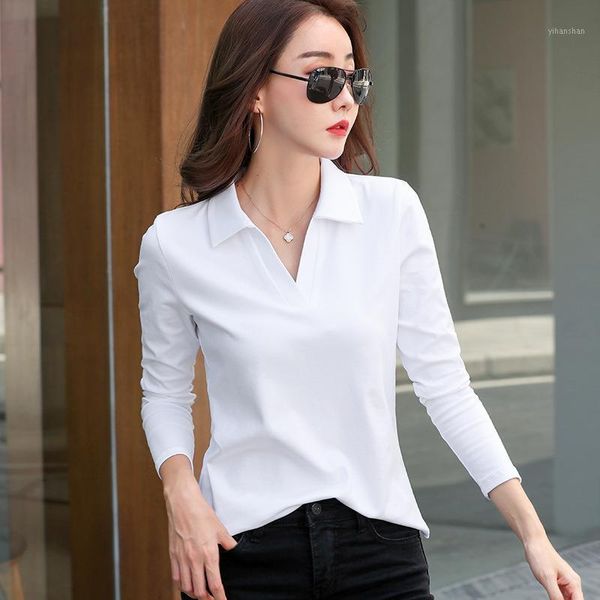 

women's clothing 2020 new fashion western style white shirt women's slim base shirt blouse ae00761