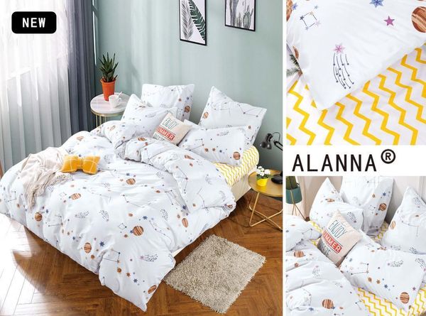 

alanna t-2012 printed solid bedding sets home bedding set 4-7pcs lovely pattern with star tree flower1
