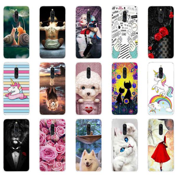 

bgrfsilicone cover hongmi 8 cas protective cover rear soft tpu hongmi 8 bumper hongmi 8 bags mobile phone case jiaomaoswza