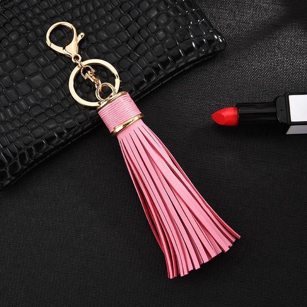 

1pcs colour faux leather tassel fringe pendants woman diy bag car crafts accessories keychain decoration tassels small gifts h wmtqoj