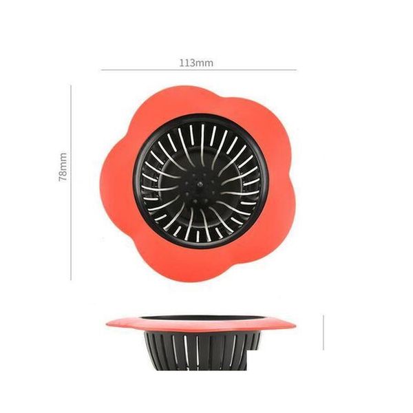

flower shaped sile kitchen sink strainer shower sink drains cover sink colander sewer hair filter k jllmmm dh_garden
