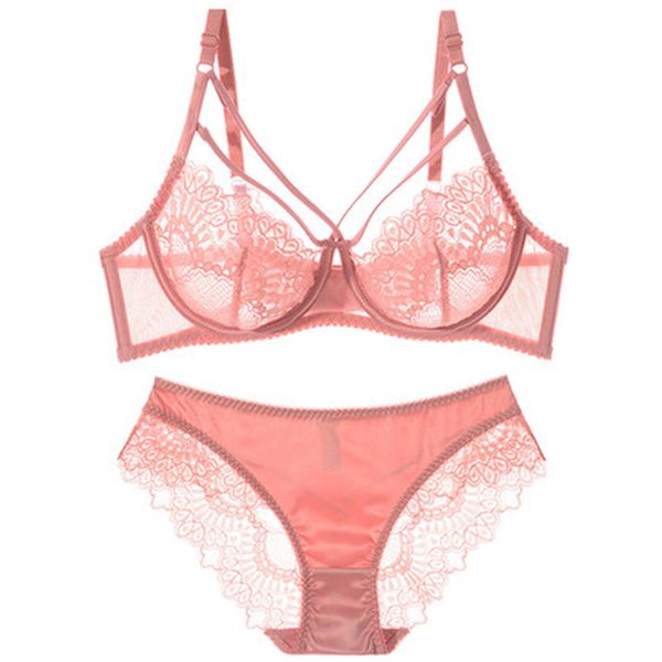 

summer thin fine lace bra set with beautiful bosom big yards on the bra breast small underwear c1212, Black;white