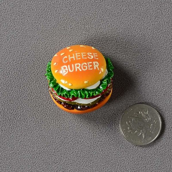 

креативное моделирование еда 3d магниты на холодильник, сладкий конус жареный куриный цыпленок гамбургер магнитный декоративный магнитный хо