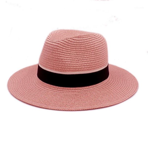 

wide brim hats fashion summer women straw sun hat for elegant lady sunbonnet beach sunhat panama cap1, Blue;gray