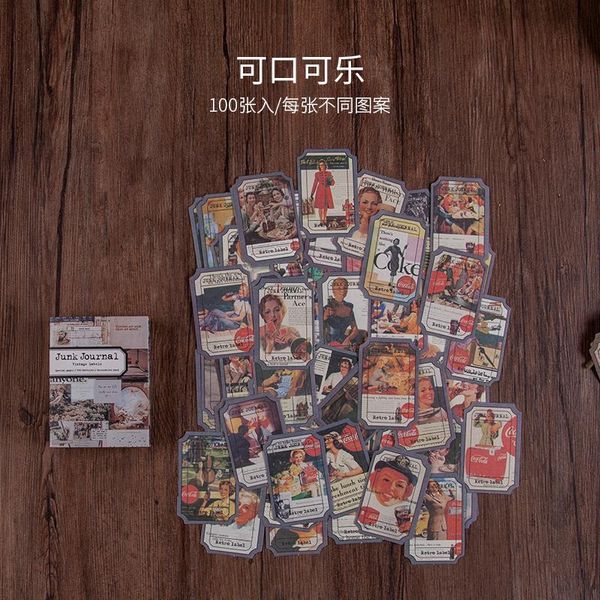 

100 из коробочных изделий ретро стиль растений новости специальная бумажная карта дневник s diy scrapbook student student notes notes wmtymh