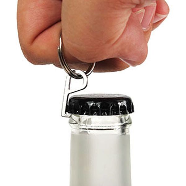 

clip stainless steel new hanging hooks multi-tool keychain fit pocket tool bottle opener screwdriver, Silver