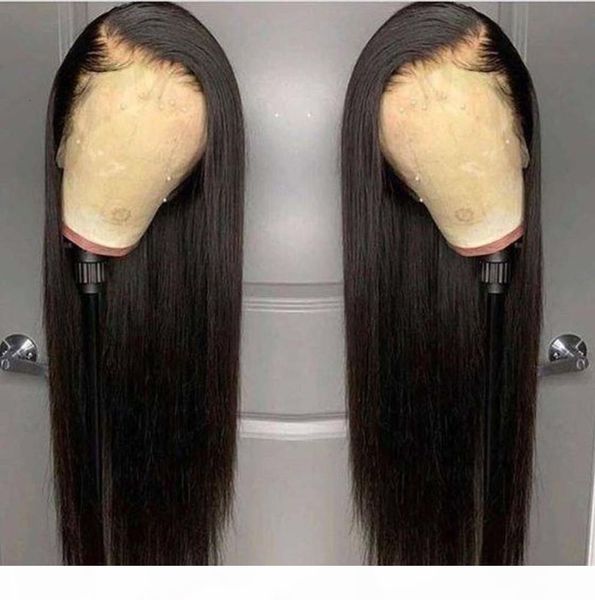

straight 30 40 inch front short bob lace frontal human hair wigs for black women hd brazilian full wig, Black;brown