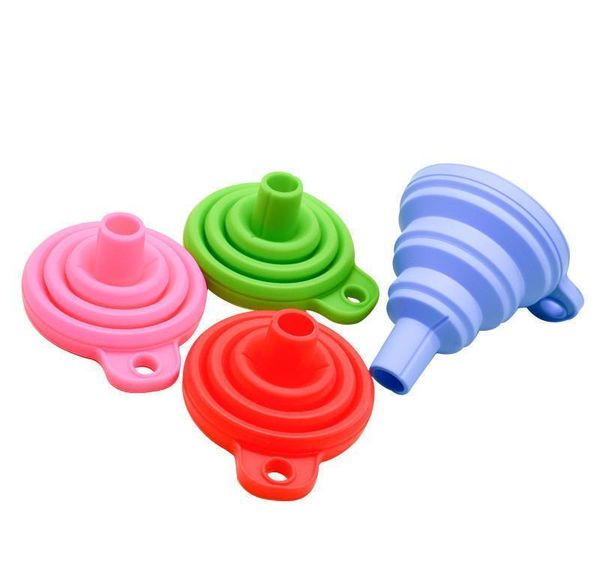 

sile foldable funnel mini sile collapsible style funnel folding portable funnels be hung kitchen tool jllpbs yummy_shop