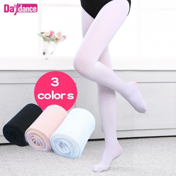 

girls women footed ballet tights microfiber velvet white black pink ballet dance stockings pantyhose with gusset1, Black;red