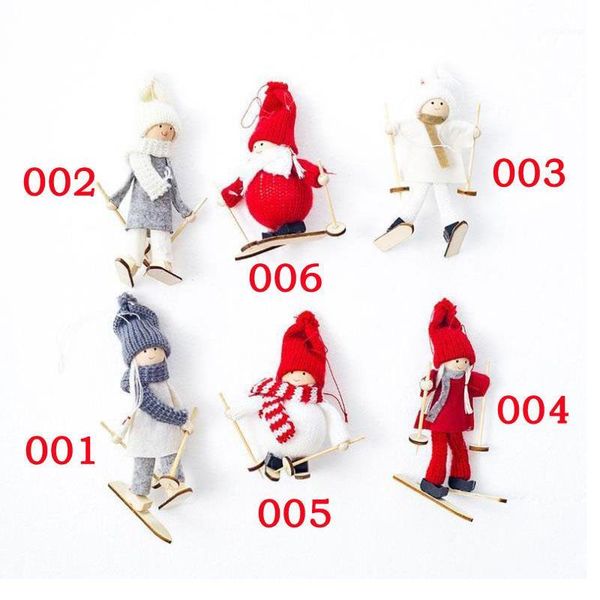 

christmas decorations decoration supplies creative pendant ski doll tree mini little doll1