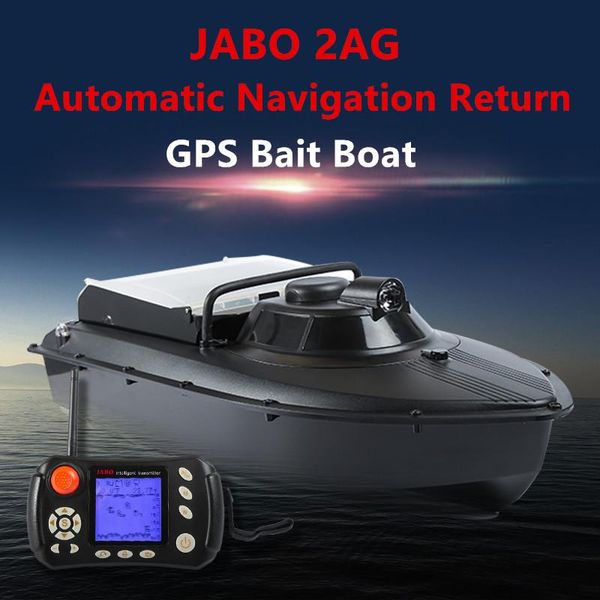 

boat fishing rods ship rc jabo 2ag 10a gps auto navigation bait 2.4g playing nest with 8pc target point