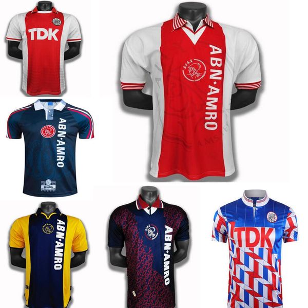 

classic retro 1989 1990 1994 1995 1996 1997 1998 2000 2001 2004 2005 ajax retro football jersey, Black;yellow