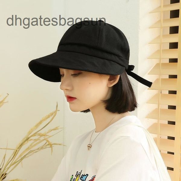 

brand cap and carveshat year female short hair sun lady shade can tie horsetail suitable for round face summer goddess duck tongue, Blue;gray