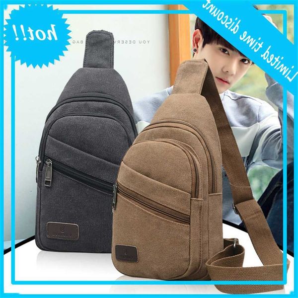 

new men tas canvas cups korean style van de crossbody chest random small mate