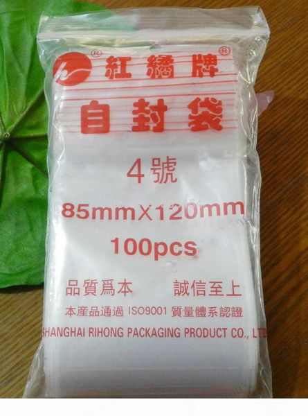 

wholesale 100 3.3"x4.7" zip lock bags clear poly bag reclosable 100 plastic small baggies, Pink;blue