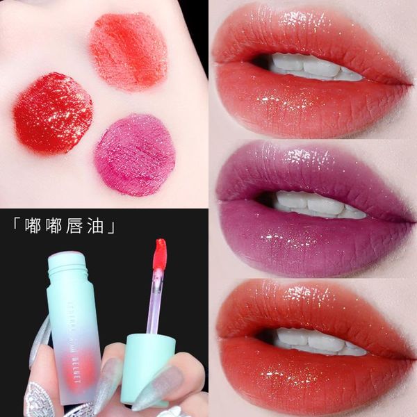

xixi moisturizing lip gloss rose red orange cherry lip cream long lasting waterproof velvet matte mirror tint ac340