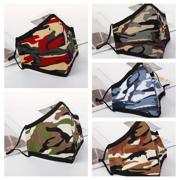 

anti camouflage mask adjustable earloop respirator dust mouth muffle washable reusable camo face masks c
