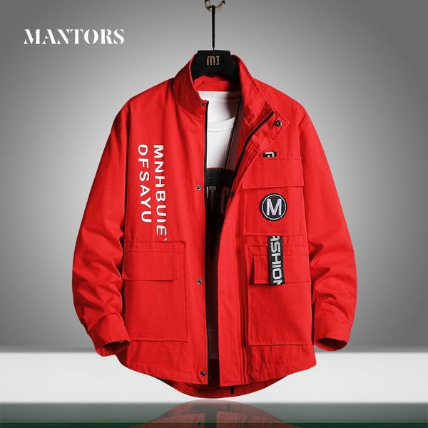 

2020 winter new men jacket casual warm thick waterproof parkas coat streetwear mens outwear windproof hat bomber jacket printing, Black