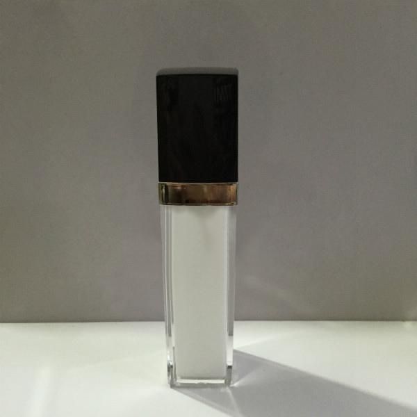 

storage bottles & jars 50ml square shape acrylic bottle plastic silver/black pump black lid for serum/lotion/foundation men's cosmetic
