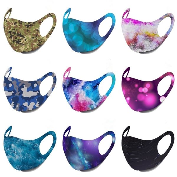 

face cubrebocas print aqua reusable cartoon colores ultraviolet proof washable running riding bike protective mask uwfpk#216