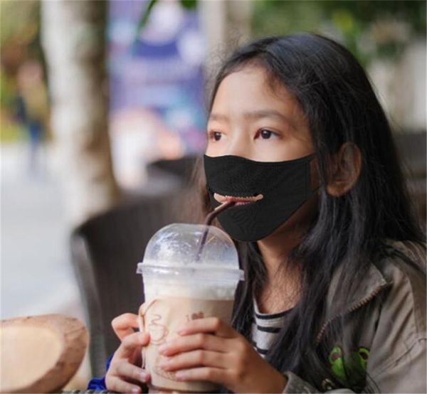 

jzxwdesign seller mask creative zipper face easy to drink washable reusable covering protective designer masks ewf2224