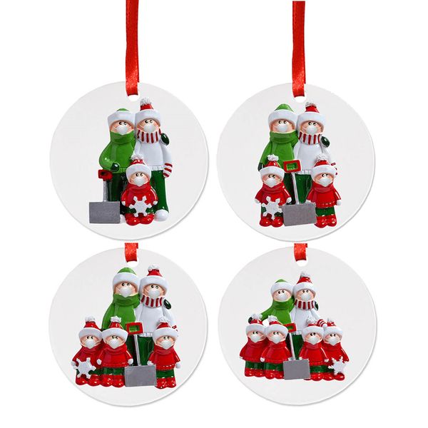 

ornament diy поздравления карантина день рождения пандемия социальные дистанционные рождественские аксессуары круглый dhd1914