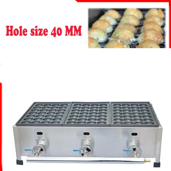

gas type three plate meatball maker takoyaki machine
