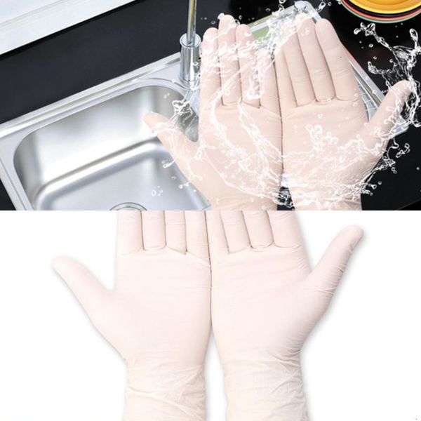 

acid non-slip nitrile glove durable disposable latex 100pcs and alkali laboratory rubber univer 1ds7