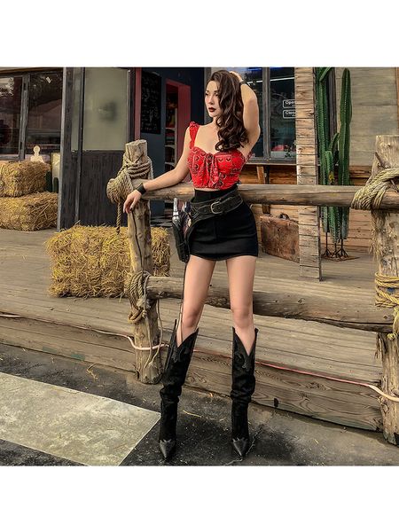 

2021 new le palais vintage original summer easy all high-waisted hip mini skirt light elastic solid women's skirts t8ww, Black
