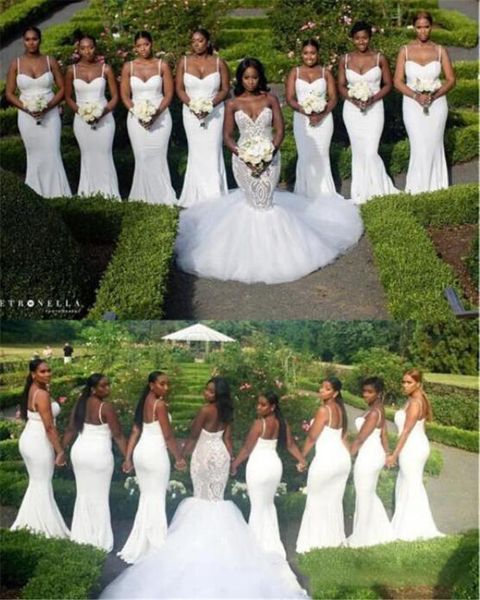 

2021 lace plus size african white wedding dresses mermaid sweetheart mermaid backless bridal gowns
