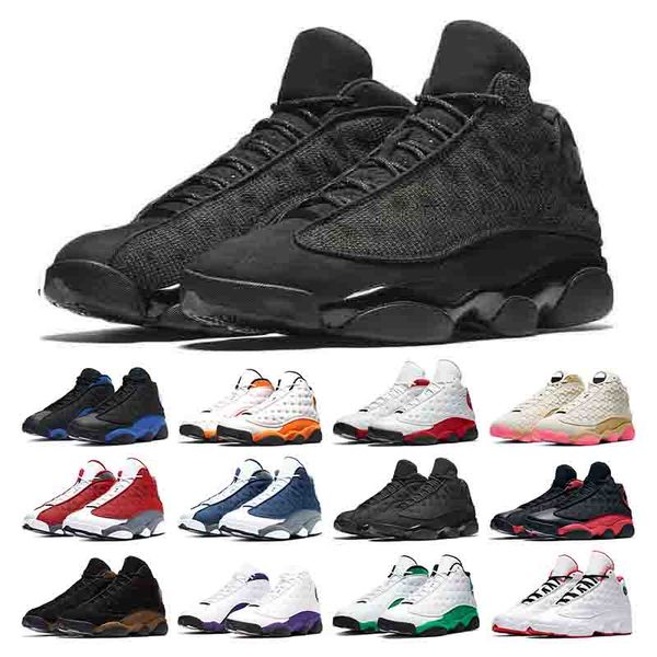 

2021 new arrival mens basketball shoes 13s jumpman red flint hyper royal balck cat bred playground mens sports sneaker trainers athletic