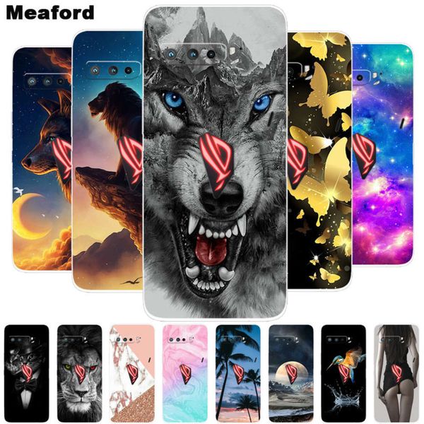 

asus rod phone 3 zs661ks asus rod phone 3 iii strix zs661ks soft silicone back cover, fashionable shell, with rog3 bumper