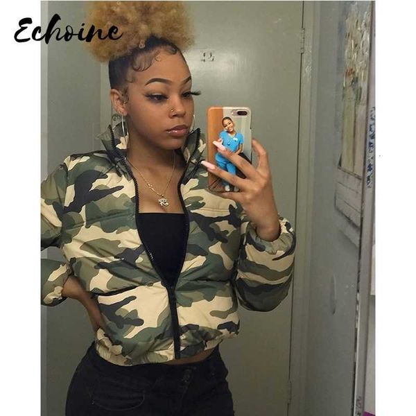 

casual women coats zippers pockets camouflage jacket turn down collar velvet overcoat plus size high street outdoor wears s-4xl 201016, Black