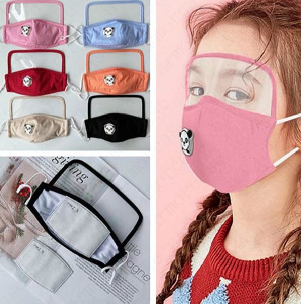

2 in 1 face shield mask plastic screen full face protection facemask isolation masks anti-fog outdoor protective mask shield for kids d6811