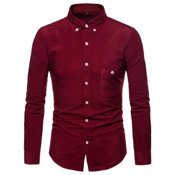 

men's casual shirts corduroy shirt 5xl 2021 large size long sleeve european and american trend male slim, White;black