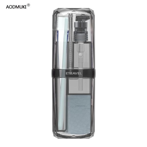 

bath accessory set travel toothbrush cup storage organizer box toothpaste holder make up case toiletries bathroom washroom accessor