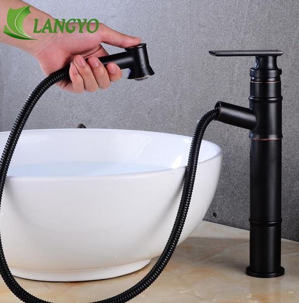 

роскошный водяной смеситель бассейна раковины кран бассейна микшер крана латунные краны ванная комната черный кран вытащить современный кран