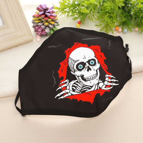 

factory halloween printed face hanging ear dust cotton adjustable filtration breathable designer masks ooa9097 5 po4dd