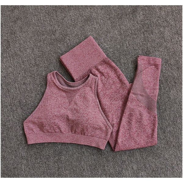 

бесшовные yoga set тренировка спортивного спортзала леггинсыssports бюстгальтер фитнес одежда йога набор для женщин спортивная спортивная сп