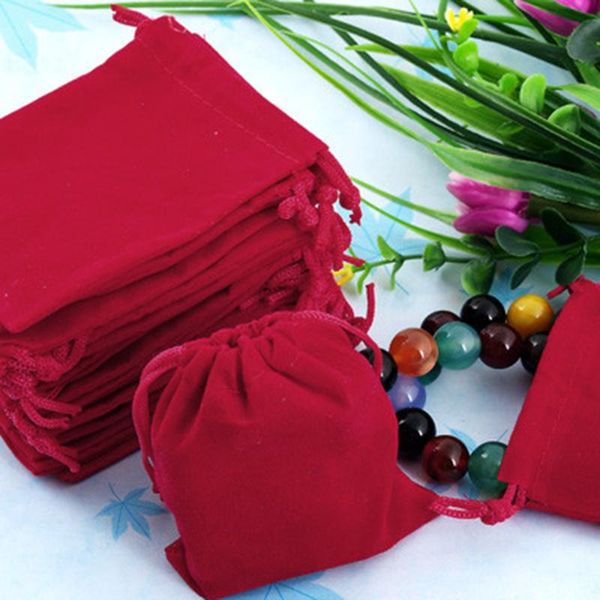 

gift wrap 50pcs velvet drawstring pouch bag wedding party favor 10x12cm