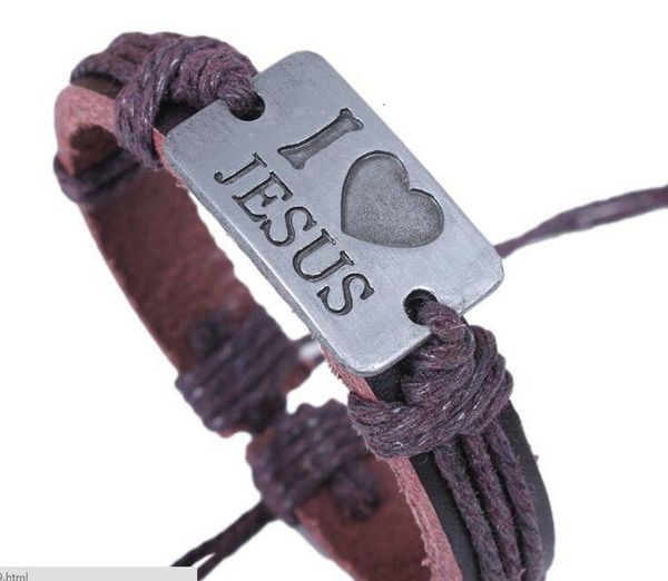 

cross bible charm braided bracelet urban promotion handmade black genuine leather adjustable wristband retro jewelry who