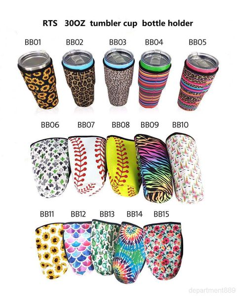 

reusable 20oz tumbler holder bags iced coffee cup sleeve neoprene insulated sleeves mugs cups water bottle cover with strap dhb2970