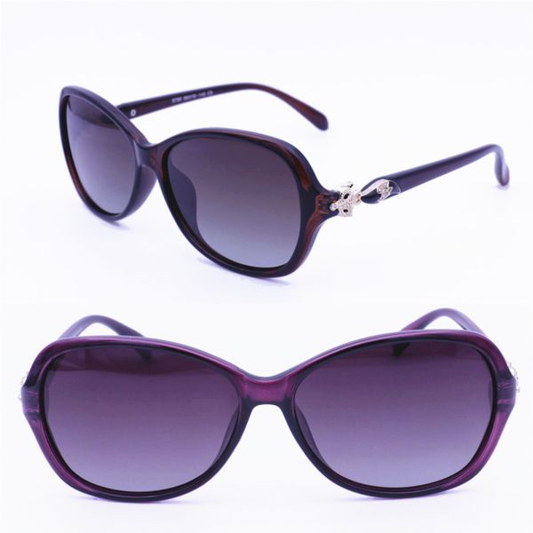 

8790 uv400 polarized butterfly style with fox pattern outdoor travel gradient color fashion sunglasses for lady, White;black