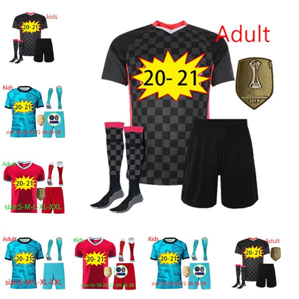 

fans version home away third fans 16-2xl soccer jersey 2021 thiago men size s xxl mane firmino virgil camisa de adult+kids kit socks, Black;yellow