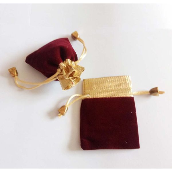 

50 шт. phnom penh beeb вино красный бархатный мешок ювелирные изделия сумка подарочные пакеты свадьба сумка для елки женщина ювелирные издел