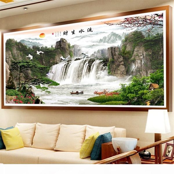 

оптовая 5d алмазные картина полный квадрат ландшафт шитье алмазные вышивки продажа waterfall вышивки крестом rhinestone мозаика набор