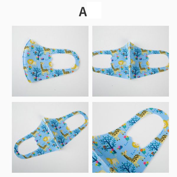 

anime 5000pcs fashion kids printed face mask children's washable kids's protective breathable spring summer party masks