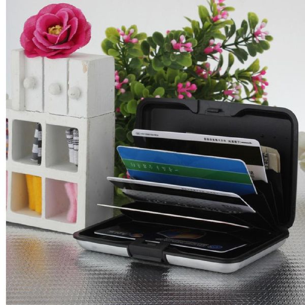 

storage bags business id holder wallet pocket case aluminum metal container and high quality