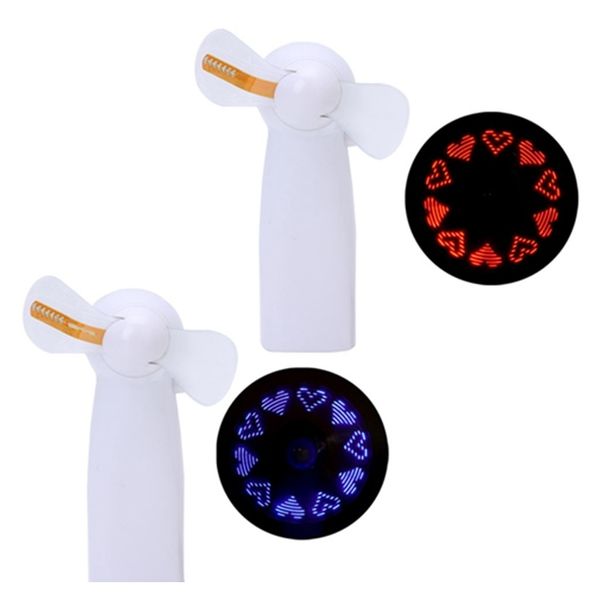 

уникальная светодиодная любовная шаблон ручной мини вентилятор super mute аккумуляторная батарея для охлаждения милый уникальный led f jllvg