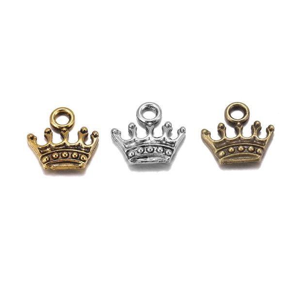 

20pcs/lot 13x14mm charms crown tibetan gold charms pendants findings diy bracelet jewelry making supplies handmade craft bbyqog bwkf